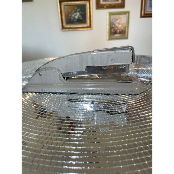 Vintage Swingline Stapler Gray 747 Mid Century Modern USA 8 in - Picture 8 of 9